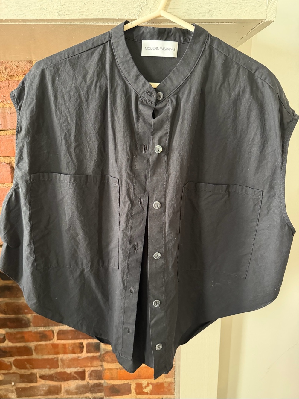 Modern Weaving button up blouse